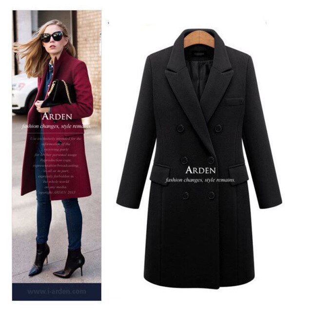 Plus Size Autumn Winter Coat Women
