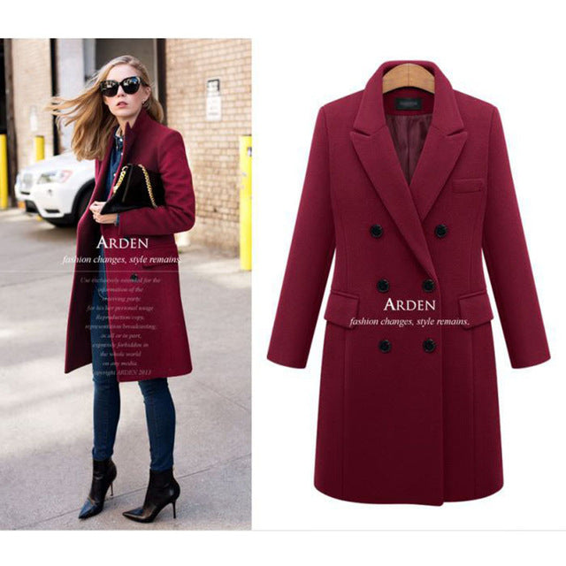 Plus Size Autumn Winter Coat Women