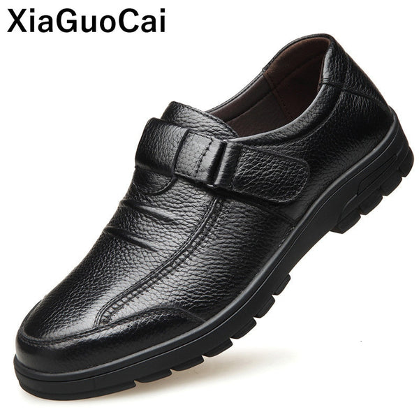 Spring Autumn Man Shoes Genuine Leather Casual Shoes Men Non-slip
