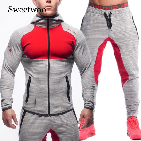 Men's Sportswear Running Set Sports Set Jogging Suits Clothes Male