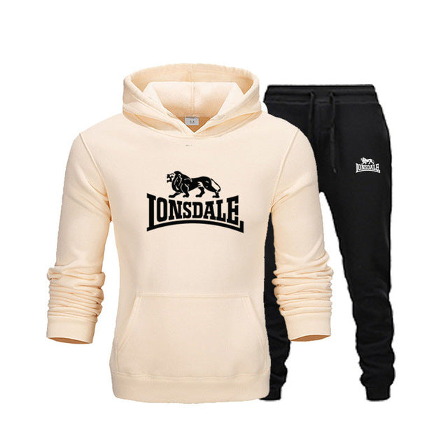 Winter street fashion men and women hoodie suit warm fleece hoodie