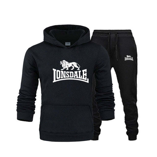 Winter street fashion men and women hoodie suit warm fleece hoodie