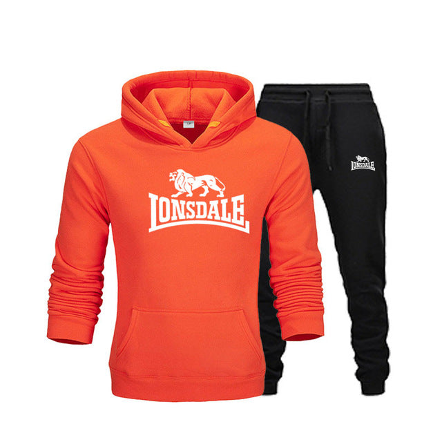 Winter street fashion men and women hoodie suit warm fleece hoodie