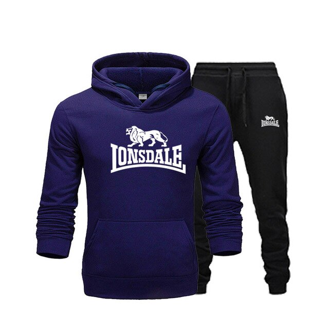 Winter street fashion men and women hoodie suit warm fleece hoodie