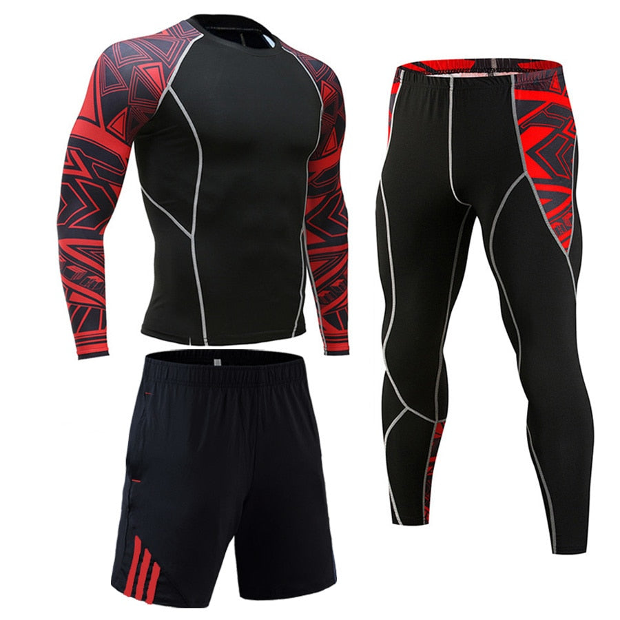 Sport Suits Men's Sportswear Shirts+pants Running sets Clothes Sports Joggers