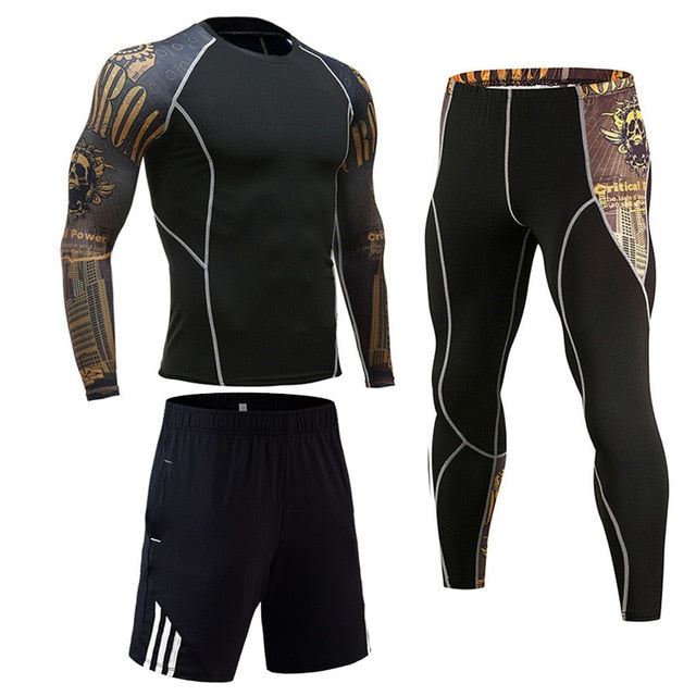 Sport Suits Men's Sportswear Shirts+pants Running sets Clothes Sports Joggers