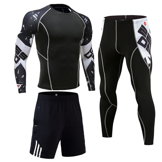 Sport Suits Men's Sportswear Shirts+pants Running sets Clothes Sports Joggers
