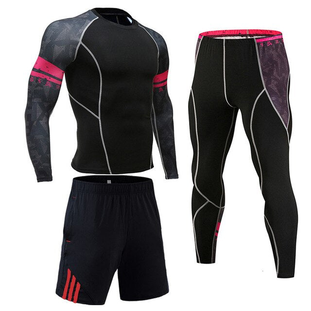 Sport Suits Men's Sportswear Shirts+pants Running sets Clothes Sports Joggers