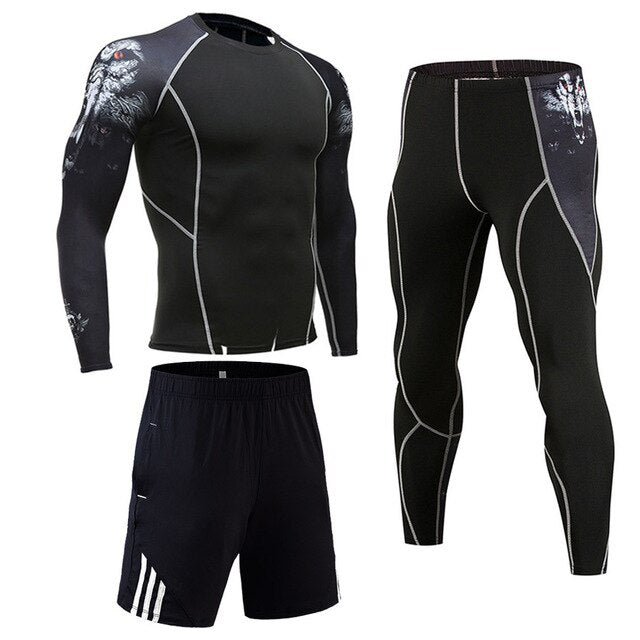 Sport Suits Men's Sportswear Shirts+pants Running sets Clothes Sports Joggers
