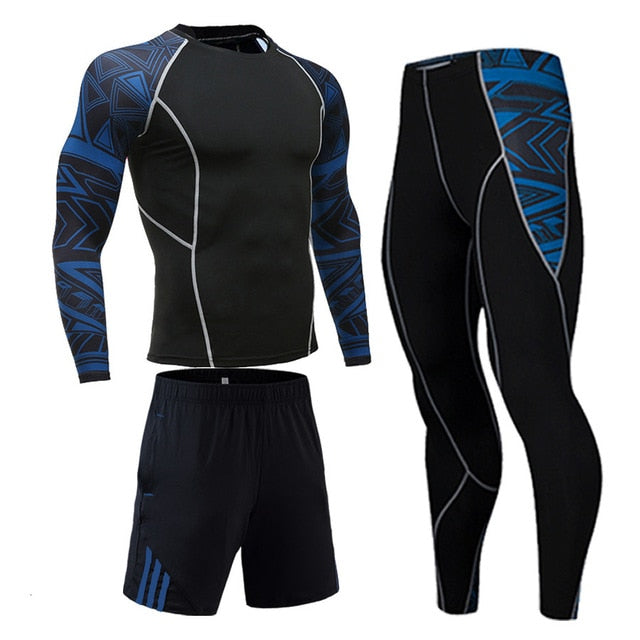 Sport Suits Men's Sportswear Shirts+pants Running sets Clothes Sports Joggers