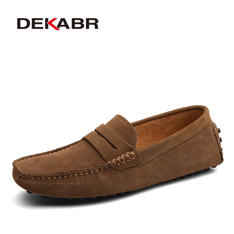 DEKABR Large Size 50 Men Loafers Soft Moccasins High Quality Spring Autumn