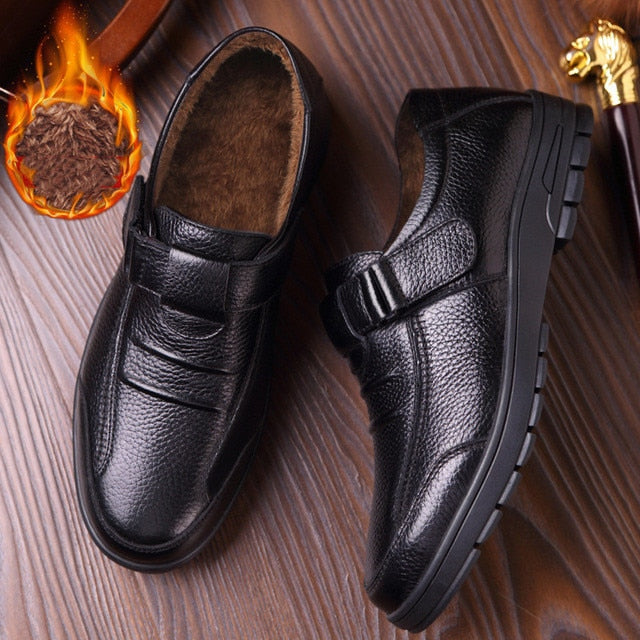 Spring Autumn Man Shoes Genuine Leather Casual Shoes Men Non-slip