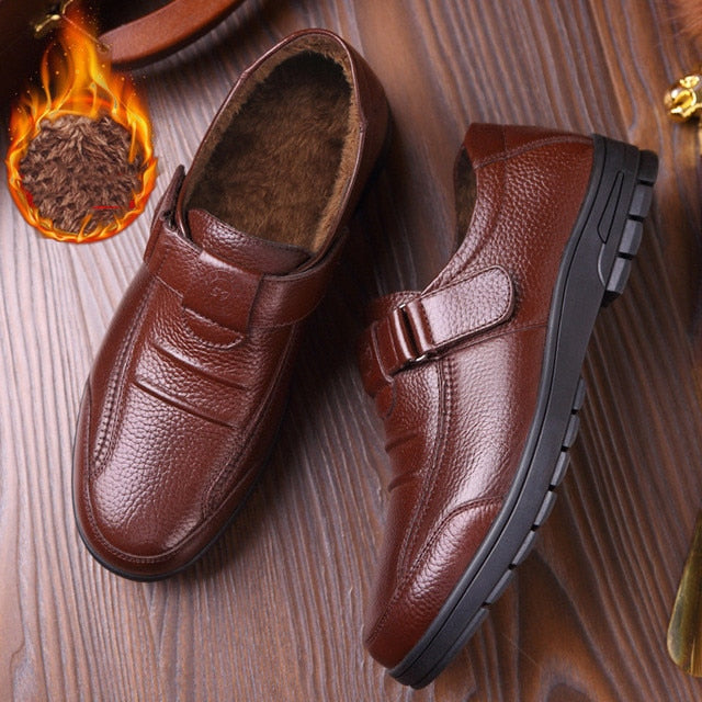 Spring Autumn Man Shoes Genuine Leather Casual Shoes Men Non-slip
