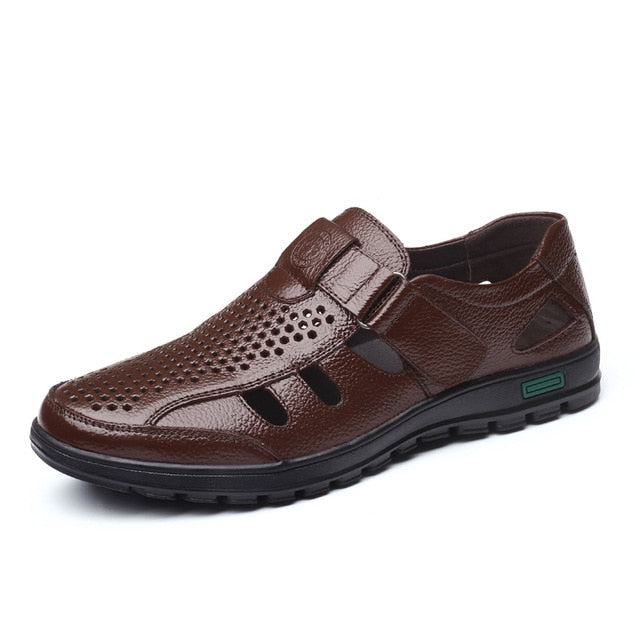 Spring Autumn Man Shoes Genuine Leather Casual Shoes Men Non-slip