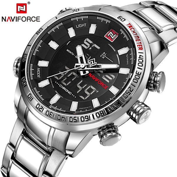 NAVIFORCE Mens Watch Quartz Analog  Luxury Fashion Sport