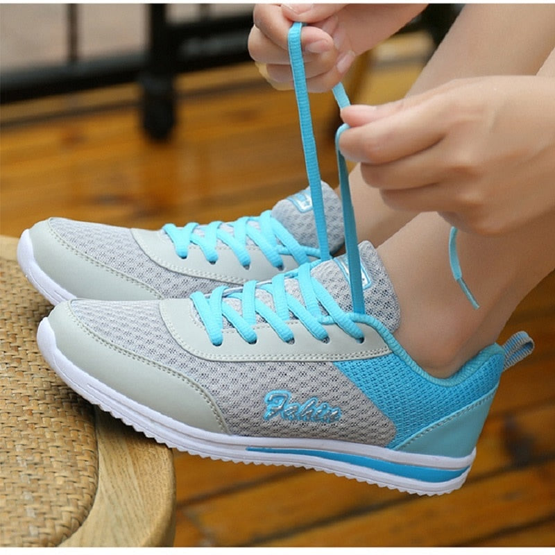 New Woman Casual Shoes Breathable Women Sneakers Shoes Mesh Female