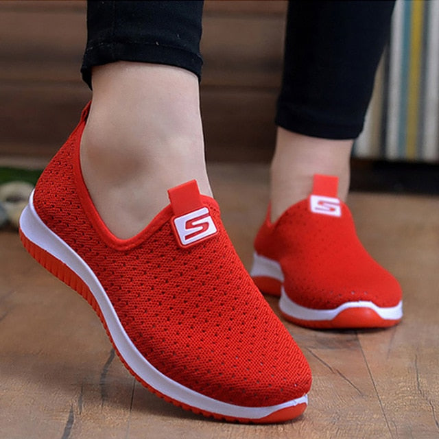 Women's Sneakers Breathable Mesh Wedges Summer Shoes For Women