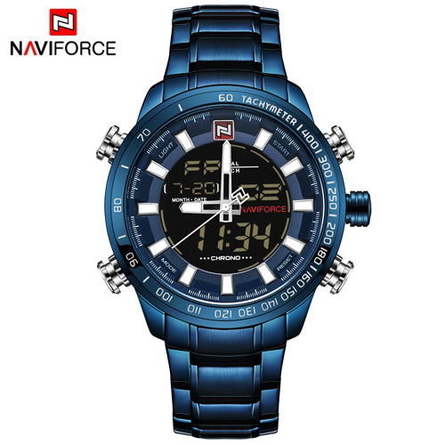 NAVIFORCE Mens Watch Quartz Analog  Luxury Fashion Sport