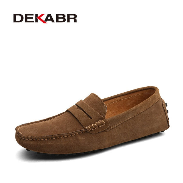 DEKABR Large Size 50 Men Loafers Soft Moccasins High Quality Spring Autumn