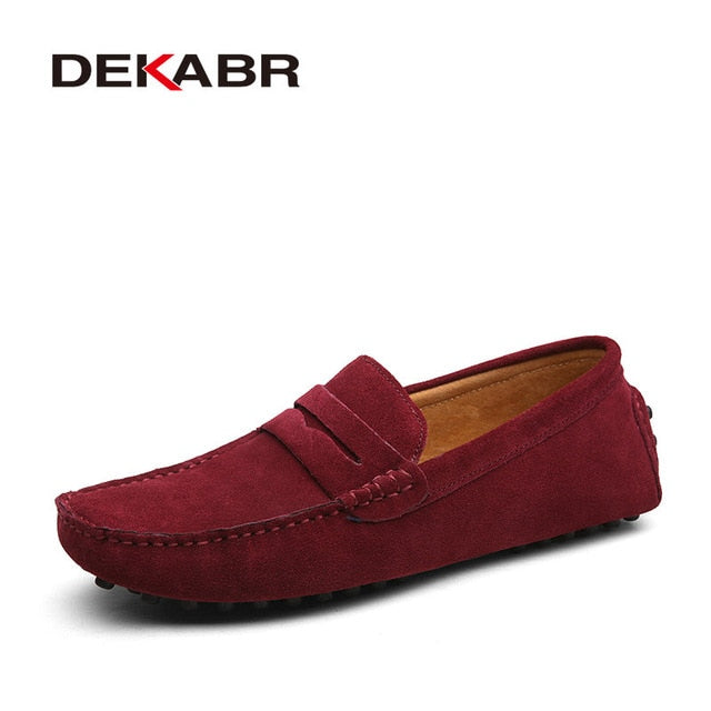DEKABR Large Size 50 Men Loafers Soft Moccasins High Quality Spring Autumn