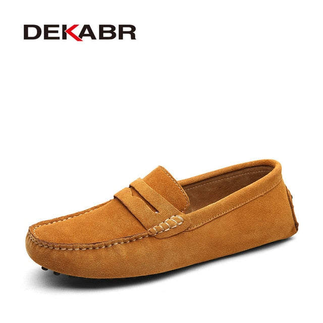 DEKABR Large Size 50 Men Loafers Soft Moccasins High Quality Spring Autumn