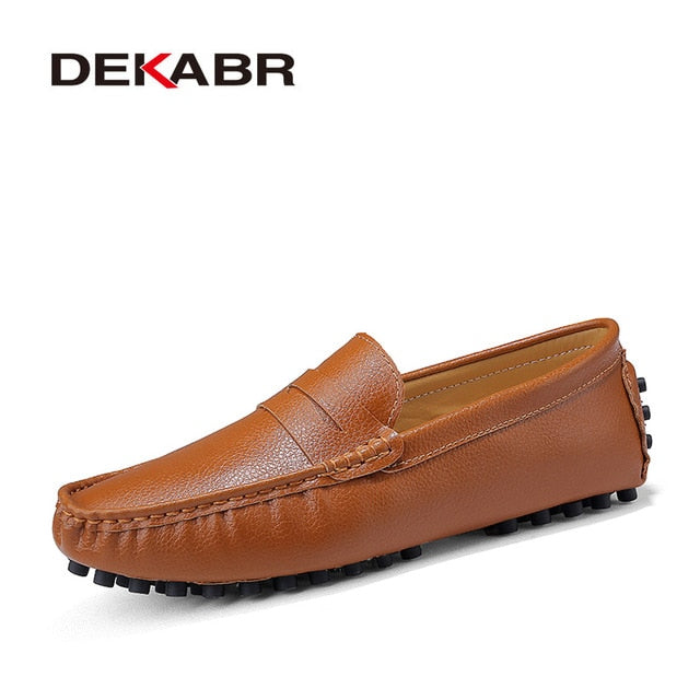 DEKABR Large Size 50 Men Loafers Soft Moccasins High Quality Spring Autumn