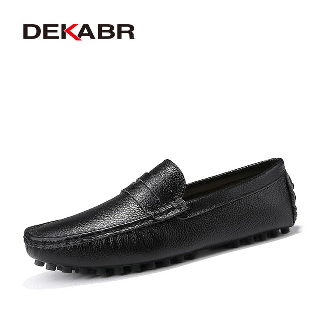 DEKABR Large Size 50 Men Loafers Soft Moccasins High Quality Spring Autumn