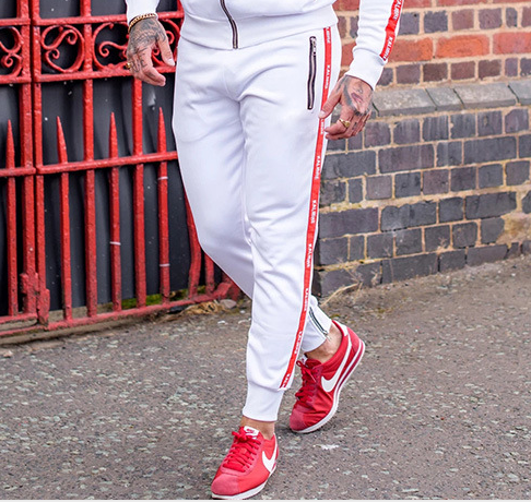 New Men's Suit Fitness Pure Cotton Sports Card Suit Autumn