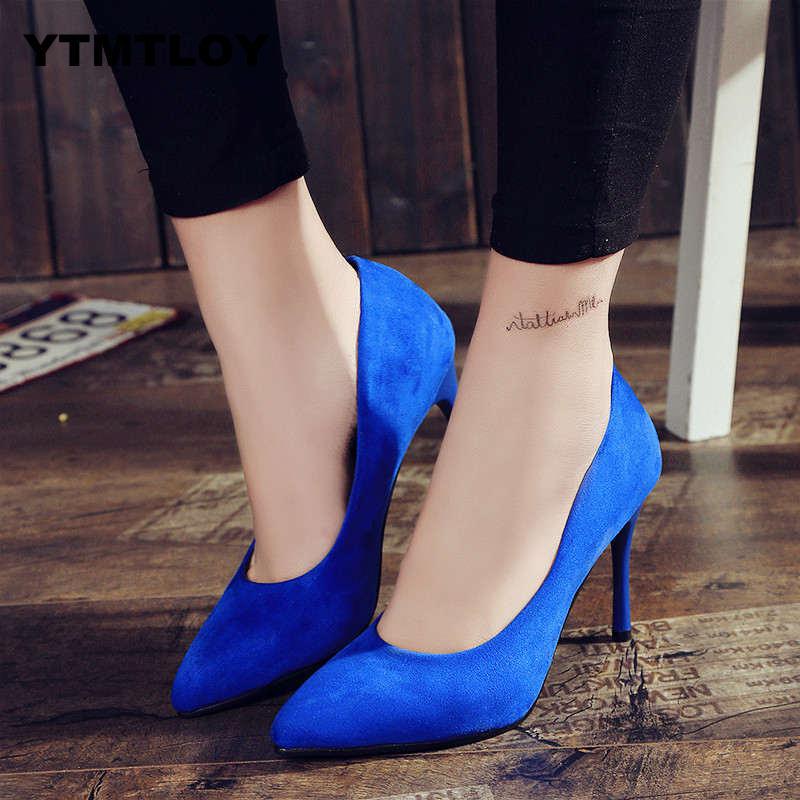 Women Pumps Fashion Shoes All Match Thin High Heel Pointed