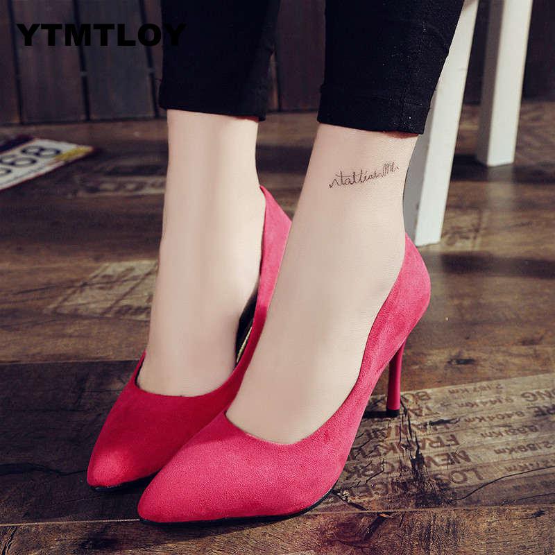 Women Pumps Fashion Shoes All Match Thin High Heel Pointed