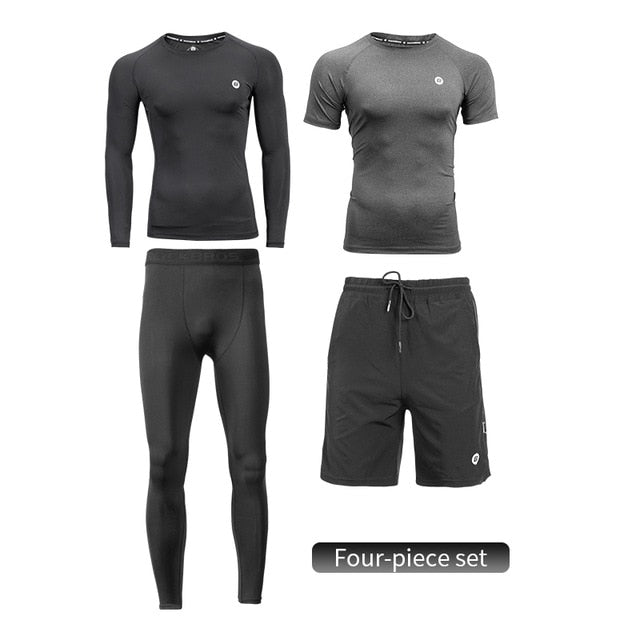 ROCKBROS Running Sets Gym Sportswear Suit Fitness T-shirt Shorts Sports