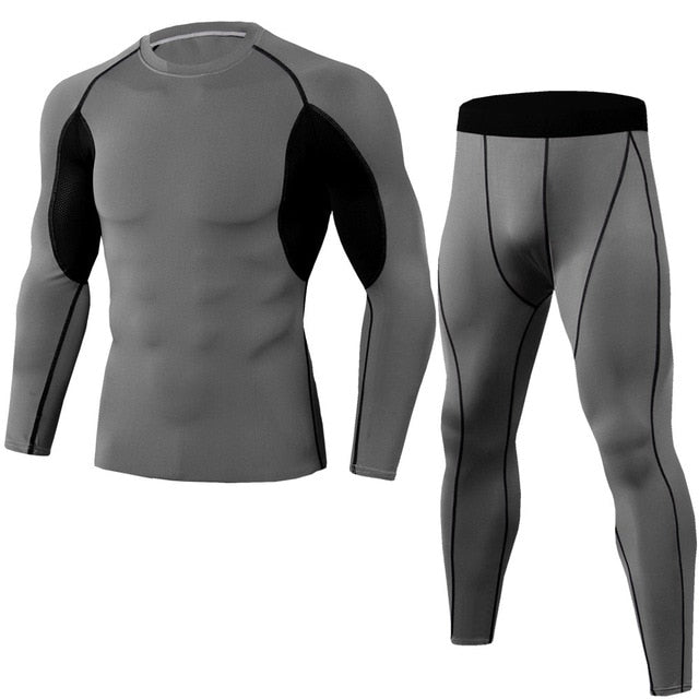 Men's Compression Running jogging Suits Clothes Sports