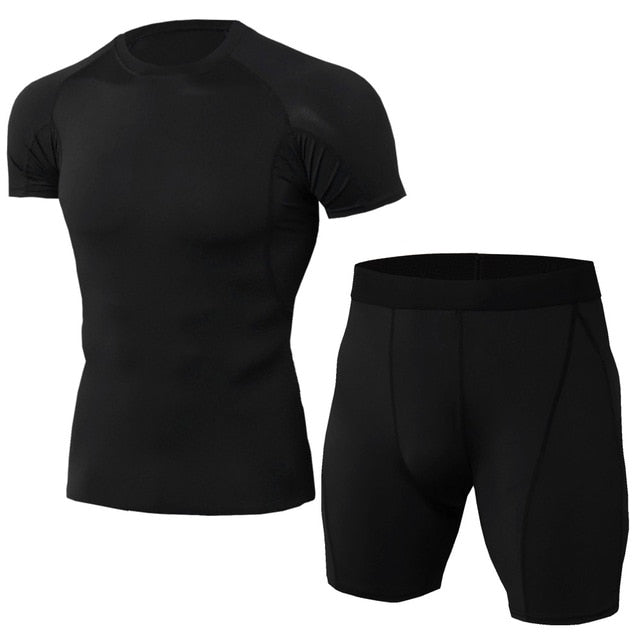 Men's Compression Running jogging Suits Clothes Sports