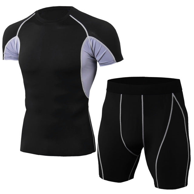 Men's Compression Running jogging Suits Clothes Sports