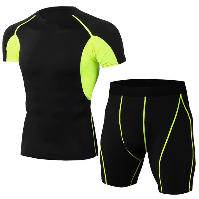 Men's Compression Running jogging Suits Clothes Sports