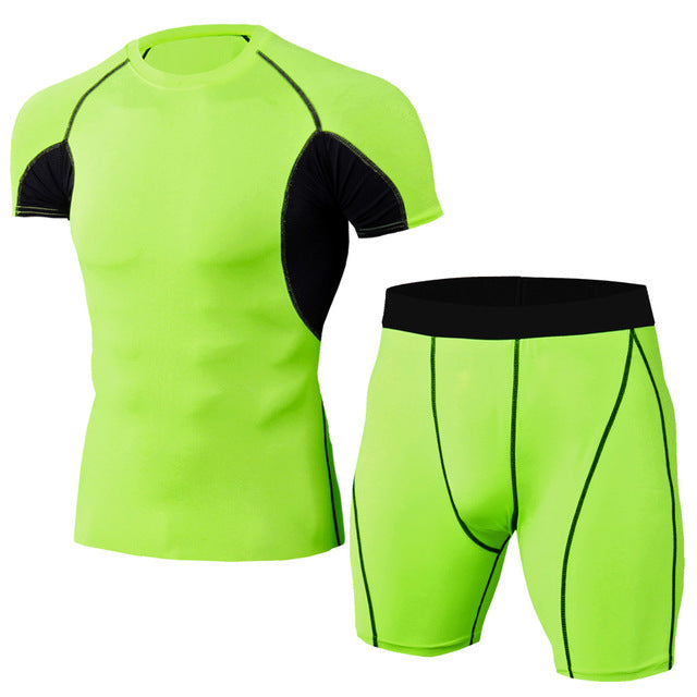 Men's Compression Running jogging Suits Clothes Sports