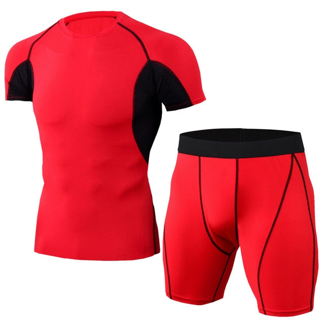 Men's Compression Running jogging Suits Clothes Sports