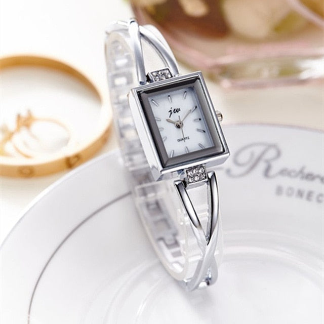 New Fashion Rhinestone Watches Women Luxury Brand Stainless Steel Bracelet watches