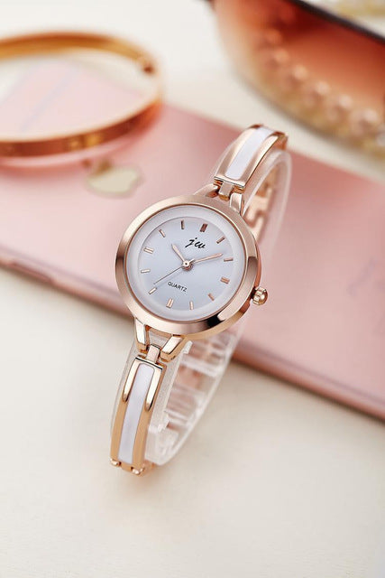 New Fashion Rhinestone Watches Women Luxury Brand Stainless Steel Bracelet watches