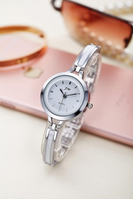 New Fashion Rhinestone Watches Women Luxury Brand Stainless Steel Bracelet watches