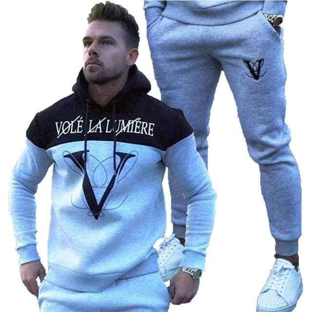 GITF Sets Men Tracksuit Gym Fitness Sports