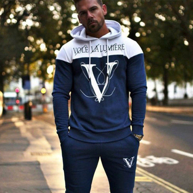 GITF Sets Men Tracksuit Gym Fitness Sports