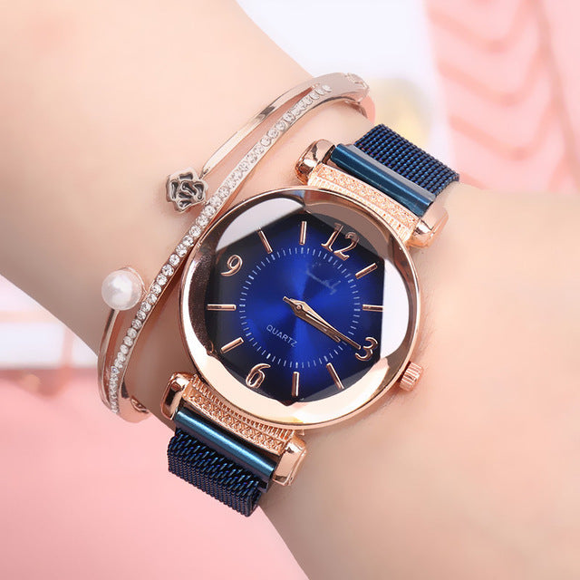 Women watch Fashion wild New watch Milan Magnet Buckle
